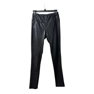 J. MCLAUGHLIN Black Leggings Glossy Look Great Condition High Waist Size XS